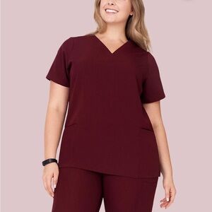 Mandala scrub in Wine - XL